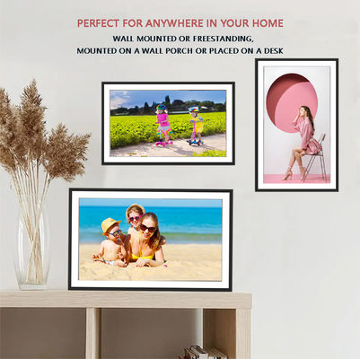 Un buen precio. 15.6 pulgadas 1920 * 1080 FHD Cuadro fotográfico digital IPS Pantalla táctil Álbum fotográfico electrónico en línea